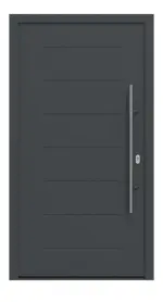 Hörmann Haustür ISOPRO IP 015 RAL 7016-RAL 7016 Frontansicht außen