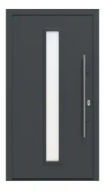 Hörmann Haustür ISOPRO IP 020 RAL 7016-RAL 7016 Frontansicht außen