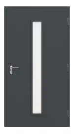 Hörmann Haustür ISOPRO IP 020 RAL 7016-RAL 7016 Frontansicht innen