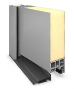 Hörmann Haustür ISOPRO IP 780 RAL 9006-RAL 9006 Detail Querschnitt