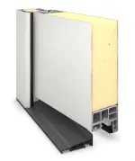 Hörmann Haustür ISOPRO Secur IPS 015 RAL 9016-RAL 9016 Detail Querschnitt