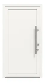 Haustür Kunststoff Premium F001 RAL 9016-RAL 9016 Frontansicht außen