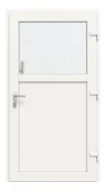 Haustür Kunststoff Premium F002 RAL 9016-RAL 9016 Frontansicht innen