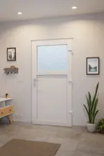 Haustür Kunststoff Premium F002 RAL 9016-RAL 9016 Stilwelt innen