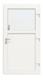 Haustür Kunststoff Premium F002 RAL 7016-RAL 9016 Frontansicht innen