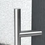 Haustür Kunststoff Premium F002 RAL 7016-RAL 9016 Detail Drücker