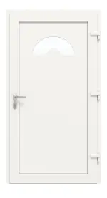 Haustür Kunststoff Premium F010 RAL 9016-RAL 9016 Frontansicht innen