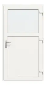 Frontansicht innen von Kunststoff Nebeneingangstür Optima F002 in RAL 9016