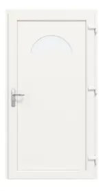 Frontansicht innen von Kunststoff Nebeneingangstür Optima F010 in RAL 9016