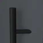 Interio Energiespar-Haustür Stahl-Alu Black Design Motiv B01 RAL 7016-RAL 7016 Detail Drücker