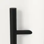 Interio Energiespar-Haustür Stahl-Alu Black Design Motiv B01 RAL 9016-RAL 9016 Detail Drücker