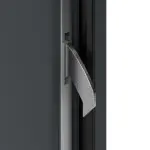 Interio Energiespar-Haustür Stahl-Alu Black Design Motiv B01 RAL 7016-RAL 7016 Detail Schließer