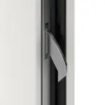 Interio Energiespar-Haustür Stahl-Alu Black Design Motiv B01 RAL 9016-RAL 9016 Detail Schließer