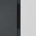 Interio Energiespar-Haustür Stahl-Alu Black Design Motiv B01 RAL 7016-RAL 7016 Detail Bänder