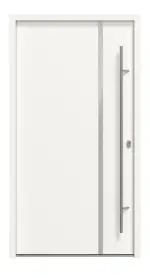 Haustür System S68 ZL Hebe RAL 9016-RAL 9016 Frontansicht außen