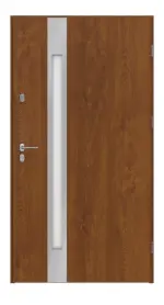 Haustür System S68 2ZA Temidas Golden Oak-Golden Oak Frontansicht innen