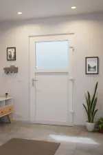 Haustür Kunststoff Premium Plus F002 RAL 9016-RAL 9016 Stilwelt innen