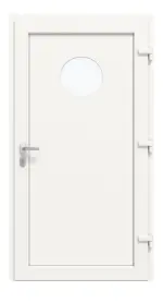 Haustür Kunststoff Premium Plus F011 RAL 9016-RAL 9016 Frontansicht innen