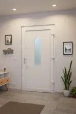 Haustür Kunststoff Premium Plus F012 RAL 9016-RAL 9016 Stilwelt innen