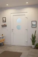 Haustür Kunststoff Premium Plus F020 RAL 9016-RAL 9016 Stilwelt innen