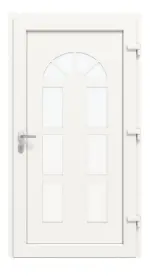 Haustür Kunststoff Premium Plus F026 RAL 9016-RAL 9016 Frontansicht innen