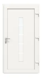 Haustür Kunststoff Premium Plus F036 RAL 9016-RAL 9016 Frontansicht innen