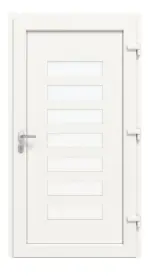 Haustür Kunststoff Premium Plus F044 RAL 9016-RAL 9016 Frontansicht innen