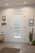 Haustür Kunststoff Premium Plus F044 RAL 9016-RAL 9016 Stilwelt innen