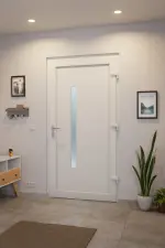 Haustür Kunststoff Premium Plus F047 RAL 9016-RAL 9016 Stilwelt innen