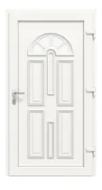 Haustür Kunststoff Premium Plus T015 RAL 7016-RAL 9016 Frontansicht innen