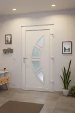 Haustür Kunststoff Premium Plus T035 RAL 9016-RAL 9016 Stilwelt innen