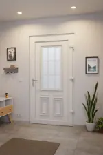 Haustür Kunststoff Premium Plus T036 RAL 9016-RAL 9016 Stilwelt innen