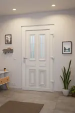 Haustür Kunststoff Premium Plus T043 RAL 9016-RAL 9016 Stilwelt innen