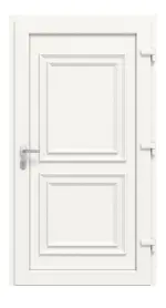 Haustür Kunststoff Premium Plus T046 RAL 9016-RAL 9016 Frontansicht innen