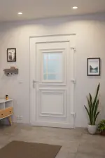 Haustür Kunststoff Premium Plus T047 RAL 9016-RAL 9016 Stilwelt innen