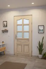 Interio Holz-Haustür Freiburg Fichte unbehandelt Stilwelt innen