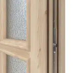 Interio Holz-Haustür Freiburg Fichte unbehandelt Detail Schließer