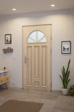 Interio Holz-Haustür Stuttgart Fichte unbehandelt Stilwelt innen