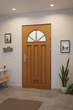 Interio Holz-Haustür Stuttgart Eiche lasiert Stilwelt innen