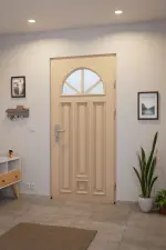 Interio Holz-Haustür Stuttgart Eiche unbehandelt Stilwelt innen