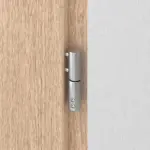 Interio Holz-Haustür Stuttgart Eiche unbehandelt Detail Bänder