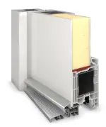 Meeth Haustür Genius 107 RAL 9016-RAL 9016 Detail Querschnitt