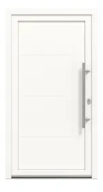 Meeth Haustür Optima Pro 107 RAL 9016-RAL 9016 Frontansicht außen