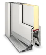 Meeth Haustür Optima Pro 107 RAL 9016-RAL 9016 Detail Querschnitt