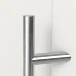 Haustür mit Seitenteil Kunststoff Premium Plus F001 RAL 9016-RAL 9016 Detail Drücker