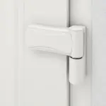 Haustür mit Seitenteil Kunststoff Premium Plus F001 RAL 9016-RAL 9016 Detail Bänder