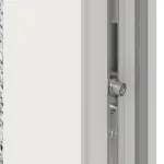 Haustür mit Seitenteil Kunststoff Premium F002 RAL 9016-RAL 9016 Detail Schließer