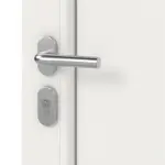 Haustür mit Seitenteil Kunststoff Premium F002 RAL 9016-RAL 9016 Detail Oberfläche