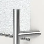 Haustür mit Seitenteil Kunststoff Premium Plus F002 RAL 9016-RAL 9016 Detail Drücker