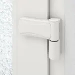 Haustür mit Seitenteil Kunststoff Premium Plus F002 RAL 9016-RAL 9016 Detail Bänder